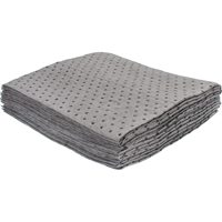 Feuilles absorbantes li&eacute;es de premi&egrave;re qualit&eacute;, Universel, 15" x 17", 8 gal. d'absorption Northern Industrial Supply Inc.