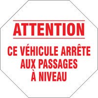 French Traffic Sign, Vinyl, 18" W x 18" H Northern Industrial Supply Inc.