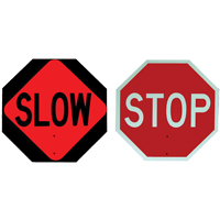 Double-Sided "Stop/Slow" Traffic Control Sign Northern Industrial Supply Inc.