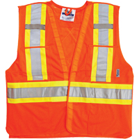 Traffic Safety Vest, High Visibility Orange, Medium/Small, Polyester Northern Industrial Supply Inc.