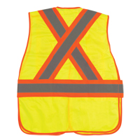 Veste d'arpenteur haute visibilit&eacute;, conforme &agrave; la CSA, Jaune lime haute visibilit&eacute;, Moyen, Polyester Northern Industrial Supply Inc.