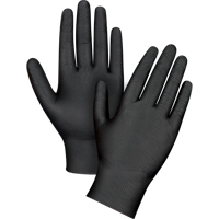Gants d'examen de poids lourd &agrave; prise tactile, T-petit, Nitrile, 8 mils, Sans poudre, Noir Northern Industrial Supply Inc.