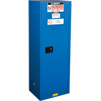 ChemCor&reg; Lined Hazardous Material Slimline Safety Cabinets, 22 gal., 23.25" x 65" x 18" Northern Industrial Supply Inc.