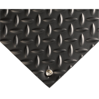 Electrically Conductive Mat No.785, 3' W x 10' L x 5/32" T, PVC, Diamond, Black Northern Industrial Supply Inc.