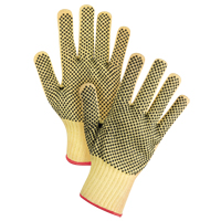 Gants tricot&eacute;s deux c&ocirc;t&eacute;s, sans couture, &agrave; pois, Taille Petit/7, Calibre 7, Rev&ecirc;tement PVC, Enveloppe en Kevlar, ASTM ANSI niveau A2/EN 388 niveau 3 Northern Industrial Supply Inc.