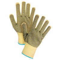 Gants tricot&eacute;s deux c&ocirc;t&eacute;s, sans couture, &agrave; pois, Taille T-Grand/10, Calibre 7, Rev&ecirc;tement PVC, Enveloppe en Kevlar, ASTM ANSI niveau A2/EN 388 niveau 3 Northern Industrial Supply Inc.