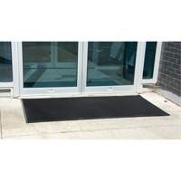 Outdoor Entrance Matting, Rubber, Scraper Type, Textured Pattern, 2' x 2-2/3', Black Northern Industrial Supply Inc.