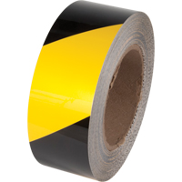 Tuff Mark&reg; Floor Marking Tape, 2" x 100', Polyester, Black and Yellow Northern Industrial Supply Inc.