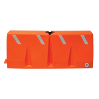 Traffic Barriers, Water-Filled, 62.25" L x 24" H, Orange Northern Industrial Supply Inc.