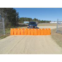 Traffic Barriers, Water-Filled, 62.25" L x 24" H, Orange Northern Industrial Supply Inc.