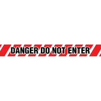 Barricade Tape, English, 3" W x 1000' L, 2 mils, Black on Red Northern Industrial Supply Inc.