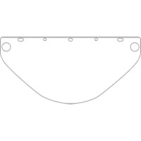 Visi&egrave;re d&eacute;coup&eacute;e &agrave; l'emporte-pi&egrave;ce Dynamic, PETG, Teinte Transparent Northern Industrial Supply Inc.