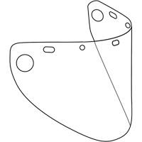 &eacute;cran facial form&eacute; Dynamic, Copolyester/PETG, Teinte Transparent Northern Industrial Supply Inc.