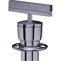 Support d'enseigne pour poteau portable, Chrome satin&eacute; Northern Industrial Supply Inc.