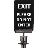 Enseigne de contr&ocirc;le des foules  Exit: Please Do Not Enter , 11" x 7", Plastique, Anglais Northern Industrial Supply Inc.