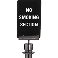 Enseigne de contr&ocirc;le des foules  No Smoking , 11" x 7", Plastique, Anglais Northern Industrial Supply Inc.