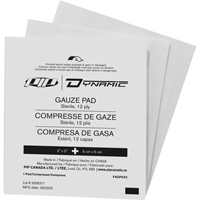 Dynamic Gauze, Pad, 2" L x 2" W, Sterile, Medical Device Class 1 Northern Industrial Supply Inc.