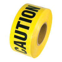 Ruban renforc&eacute; pour barricade, Anglais, 3" la x 500' lo, 5 mils, Noir sur jaune Northern Industrial Supply Inc.