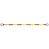 Barre t&eacute;lescopique pour barricade, Longueur d&eacute;ploy&eacute;e de 85", Noir/Jaune Northern Industrial Supply Inc.