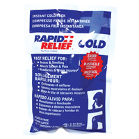 Rapid Relief&reg; Instant Chill Pack, Cold, Single Use, 5" x 9" Northern Industrial Supply Inc.