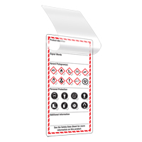 &eacute;tiquettes auto-plastifiantes pour le milieu de travail, Papier cartonn&eacute;, 3" la x 6" h, Anglais Northern Industrial Supply Inc.