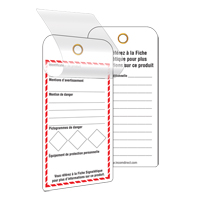 &eacute;tiquettes SGH auto-plastifiantes pour le milieu de travail, Papier cartonn&eacute;, 3" la x 6" h, Français Northern Industrial Supply Inc.