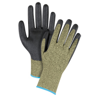Black & Yellow Seamless Stretch Cut-Resistant Gloves, Size X-Large/10, 13 Gauge, Foam Nitrile Coated, Aramid Shell, ASTM ANSI Level A6 Northern Industrial Supply Inc.