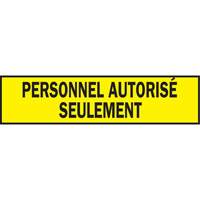 Ruban de signalisation pour barricade, Français, 3" la x 200' lo, 3,5 mils, Noir sur jaune Northern Industrial Supply Inc.