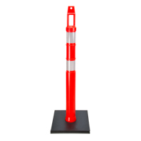 Poteau d&eacute;lin&eacute;ateur de qualit&eacute; sup&eacute;rieure, 42" h, Orange Northern Industrial Supply Inc.