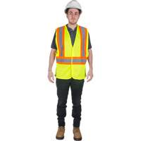Veste de s&eacute;curit&eacute; pour la circulation, Jaune lime haute visibilit&eacute;, Moyen, Polyester Northern Industrial Supply Inc.