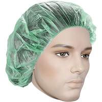 Bonnets bouffants, Polypropyl&egrave;ne, 21", Vert Northern Industrial Supply Inc.