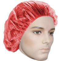 Bonnets bouffants, Polypropyl&egrave;ne, 21", Rouge Northern Industrial Supply Inc.