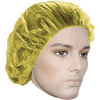 Bonnets bouffants, Polypropyl&egrave;ne, 24", Jaune Northern Industrial Supply Inc.