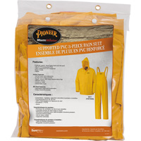 577 V&ecirc;tements imperm&eacute;ables 3 morceaux, Polyester/PVC, 5T-Grand, Jaune Northern Industrial Supply Inc.