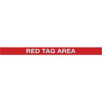 Marqueur robuste pour le sol Tough-Mark, Rectangle, 48" lo x 2" la, Rouge, Poly&eacute;thyl&egrave;ne Northern Industrial Supply Inc.