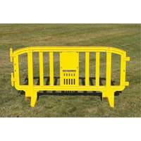 Movit Barricade, Interlocking, 78" L x 39" H, Yellow Northern Industrial Supply Inc.