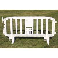 Movit Barricade, Interlocking, 78" L x 39" H, White Northern Industrial Supply Inc.
