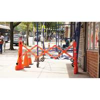 Barricade Multi-Gate, 43" h x 90" lo, Orange Northern Industrial Supply Inc.
