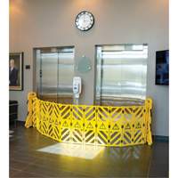 Portable Mobile Barrier, 40" H x 13' L, Yellow Northern Industrial Supply Inc.