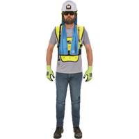 Chill-Its&reg; 6687 Economy Dry Evaporative Cooling Vest, Small/Medium, High Visibility Lime-Yellow Northern Industrial Supply Inc.