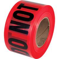 PrimeGuard "Danger Do Not Enter" Barricade Tape, English, 3" W x 1000' L, Black on Red Northern Industrial Supply Inc.