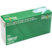 Puncture-Resistant Medical-Grade Disposable Gloves, Small, Nitrile, 4.5-mil, Powder-Free, Blue, Class 2 Northern Industrial Supply Inc.