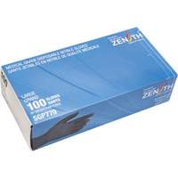 Puncture-Resistant Medical-Grade Disposable Gloves, Large, Nitrile, 5-mil, Powder-Free, Black, Class 2 Northern Industrial Supply Inc.