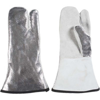 Mitaine &agrave; 3 doigts r&eacute;sistant &agrave; la chaleur, Aluminis&eacute;/Kevlar/Cuir, Taille unique, Prot&egrave;ge jusqu'&agrave; 650°F (343°C) Northern Industrial Supply Inc.