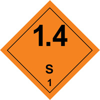 &eacute;tiquettes de manutention de mati&egrave;res dangereuses, 4" lo x 4" la, Noir/orange Northern Industrial Supply Inc.
