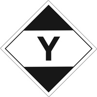 &eacute;tiquettes de quantit&eacute; limit&eacute;e pour transport a&eacute;rien Y, 4" lo x 4" la, Noir sur blanc Northern Industrial Supply Inc.