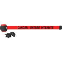 Barri&egrave;re &agrave; fixation murale, Plastique, Fixation magn&eacute;tique, 30', Ruban Rouge Northern Industrial Supply Inc.
