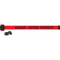 Barri&egrave;re &agrave; fixation murale, Plastique, Fixation magn&eacute;tique, 7', Ruban Rouge Northern Industrial Supply Inc.