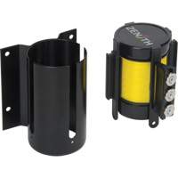Wall Mount Barrier with Magnetic Tape, Steel, Screw Mount, 12', Yellow Tape Northern Industrial Supply Inc.