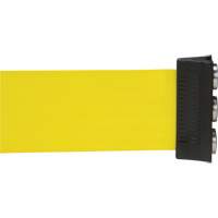 Cassette de ruban magn&eacute;tique pour barri&egrave;re de contr&ocirc;le des foules personnalis&eacute;e, 12', Ruban Jaune Northern Industrial Supply Inc.